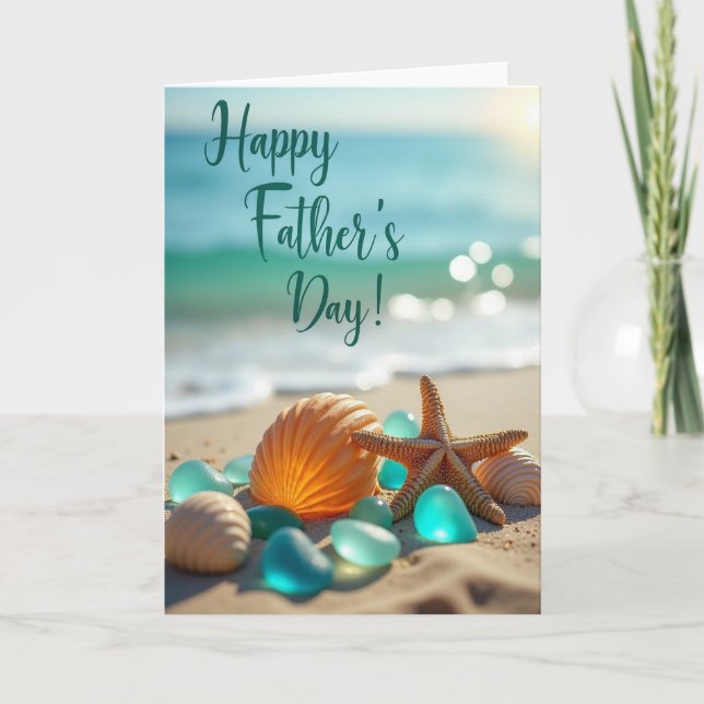 Shell Art Fathers Day Card (Front)