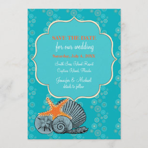 Shell Assortment Save the Date Announcement
