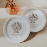 Shell Baby Shower Paper Plates<br><div class="desc">A sweet and stylish sea and ocean themed baby shower favor paper plate,  perfect for a boy,  girl or gender neutral celebration. Featuring a delicate boho watercolor shell,  it sets a soft,  serene tone for welcoming your little one with love.</div>