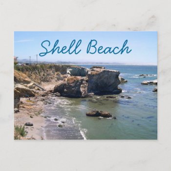Shell Beach Travel Postcard by bluerabbit at Zazzle