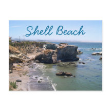 Shell Beach Travel Postcard
