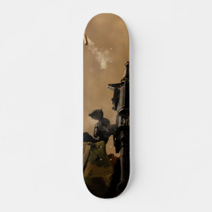 Shell Casing Fired from an M-4 Rifle Skateboard Deck