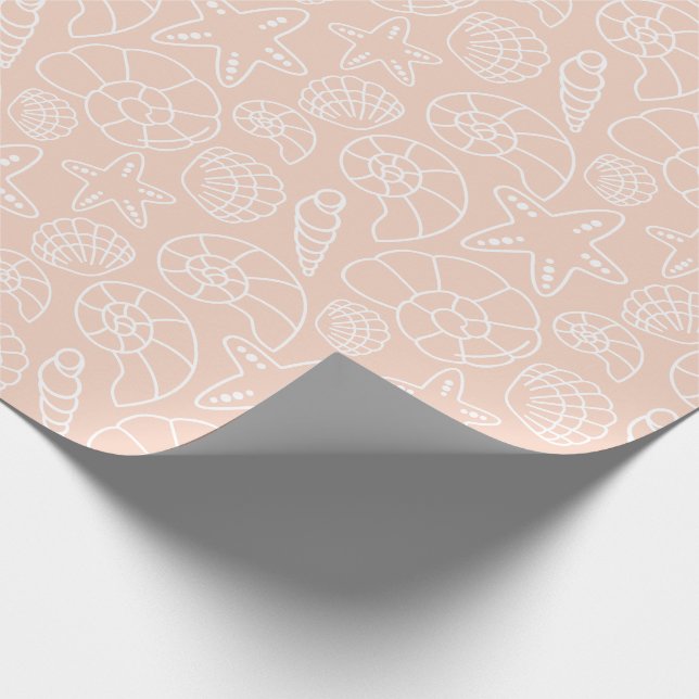 Shell Christmas Wrapping Paper (Corner)