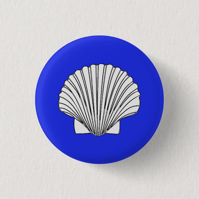 Shell Design with Blue Background Button (Front)