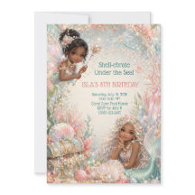 Shell-ebrate Under the Sea Mermaid Girls Birthday