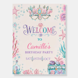 Shell-ebration Mermaid Party Welcome Sign