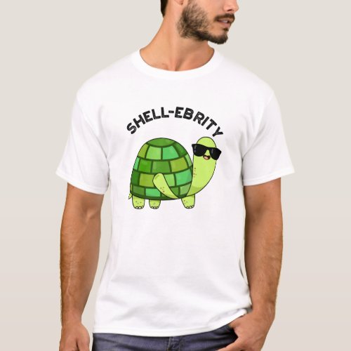 Shell_ebrity Funny Celebrity Tortoise Pun  T_Shirt