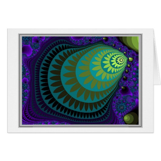 SHELL FRACTAL: No frame, no thought Cards (Front Horizontal)