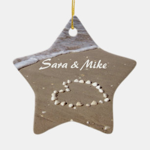 Shell Heart Beach Ornament