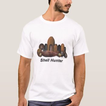Shell Hunter T-shirt by DiggerDesigns at Zazzle