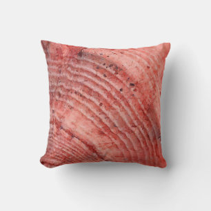 Shell in Ice Cream Pink Throw Pillow