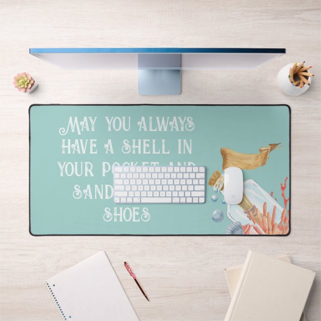 Shell In Your Pocket Beach Theme   Desk Mat (Office 1)
