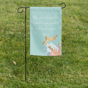 Shell In Your Pocket Beach Theme  Garden Flag