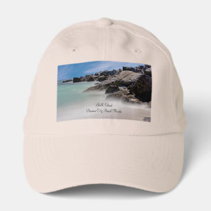 Shell Island Rocks And Waves Hat