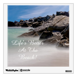 Shell Island Rocks And Waves Wall Decal