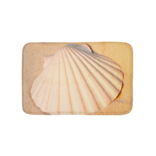 Shell Laying In Sand Bathroom Mat