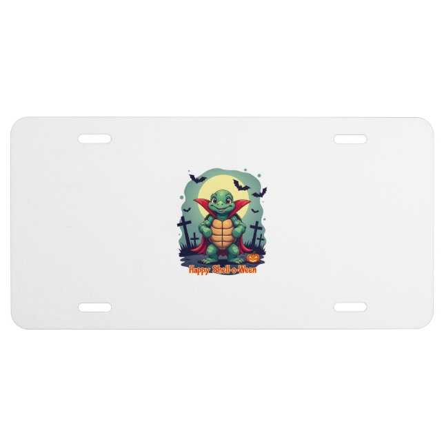 Shell-o-Ween Turtle License Plate (Front)