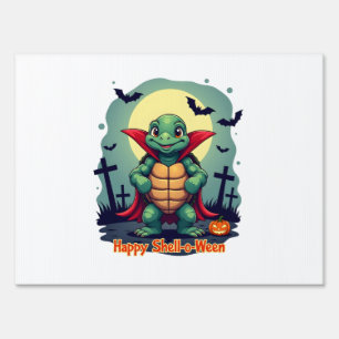 Shell-o-Ween Turtle Sign