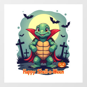 Shell-o-Ween Turtle Wall Decal