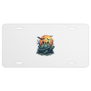 Shell of Screams Turtle License Plate