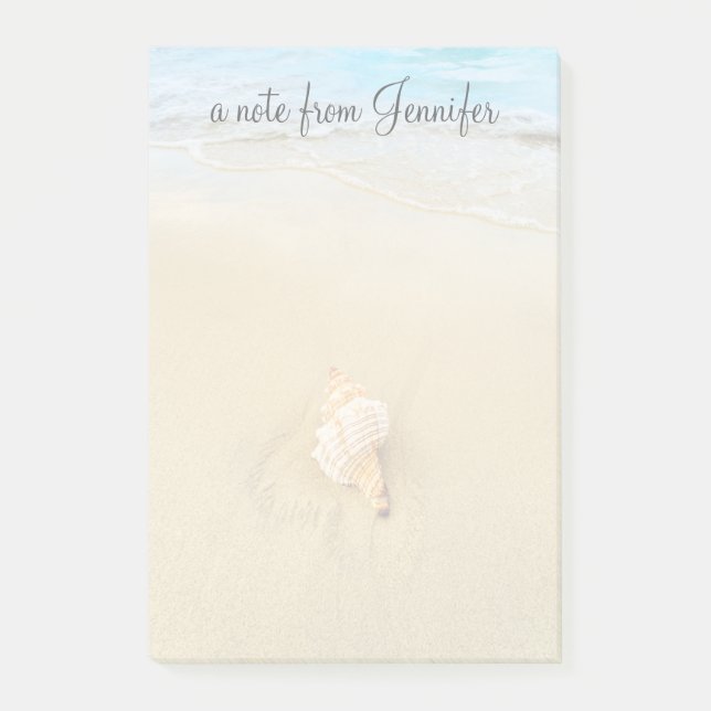 Shell On Beach | Jamaica Post-it Notes (Front)