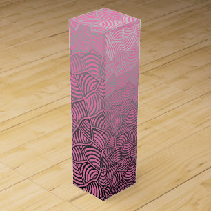 Shell pattern.04.w Pink BG Wine Box