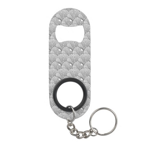 Shell pattern keychain bottle opener