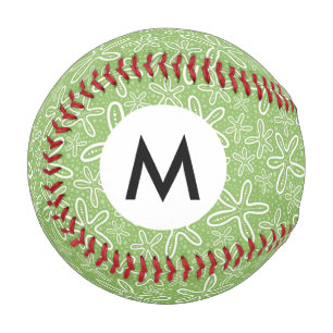 Shell Pattern On Spotted Background Baseball