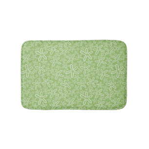 Shell Pattern On Spotted Background Bath Mat