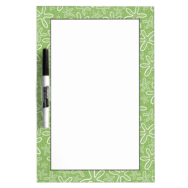 Shell Pattern On Spotted Background Dry Erase Board (Front)