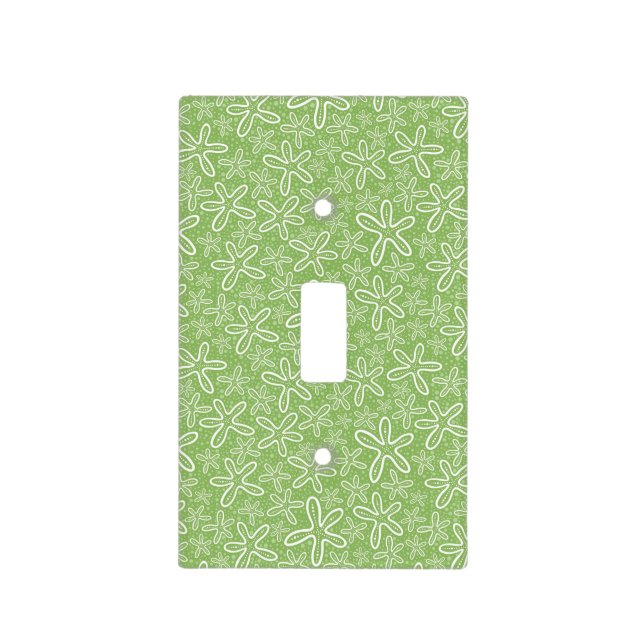Shell Pattern On Spotted Background Light Switch Cover (Front)