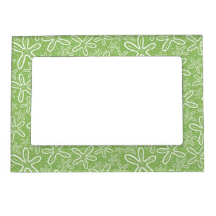 Shell Pattern On Spotted Background Magnetic Frame