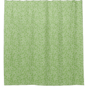 Shell Pattern On Spotted Background Shower Curtain