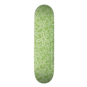 Shell Pattern On Spotted Background Skateboard Deck