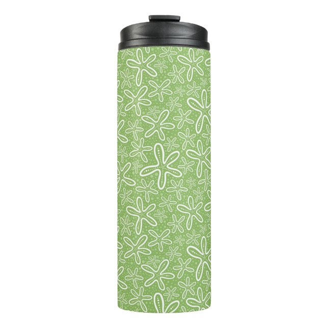 Shell Pattern On Spotted Background Thermal Tumbler (Front)