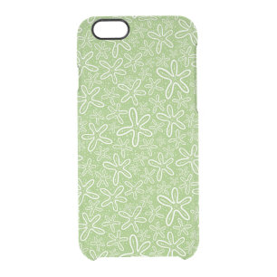 Shell Pattern On Spotted Background Clear iPhone 6/6S Case