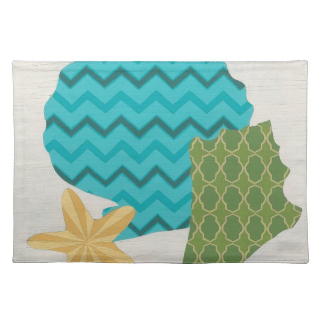 Shell Patterns II Cloth Placemat (Front)