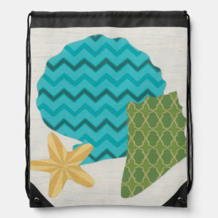 Shell Patterns II Drawstring Bag