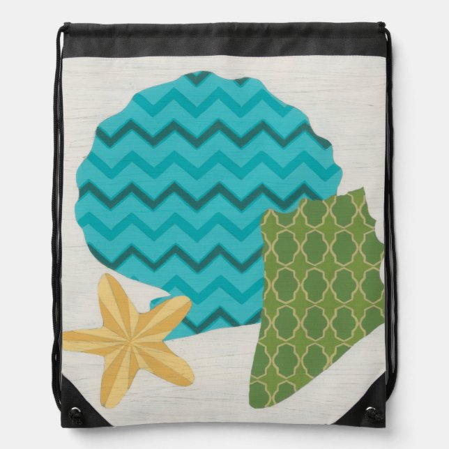 Shell Patterns II Drawstring Bag (Front)
