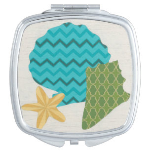 Shell Patterns II Mirror For Makeup