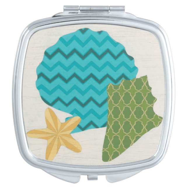Shell Patterns II Mirror For Makeup (Front)