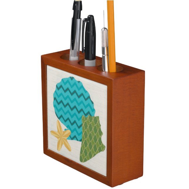 Shell Patterns II Pencil Holder (In Situ)