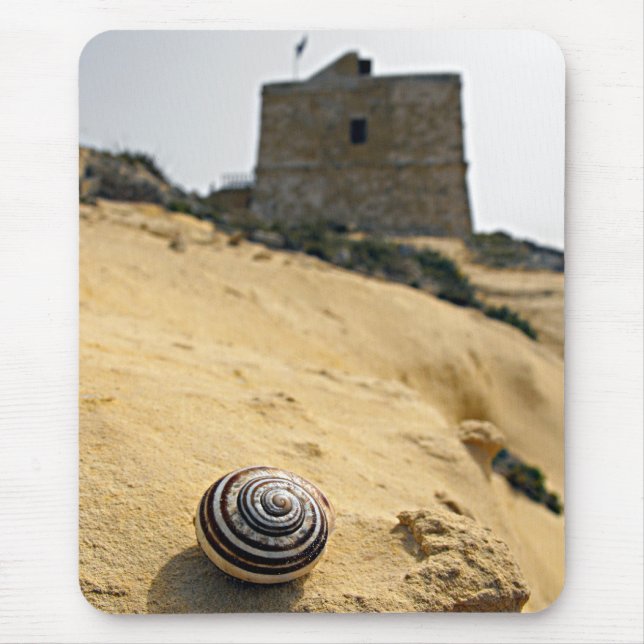 Shell, Sand and Tower Mouse Pad (Front)