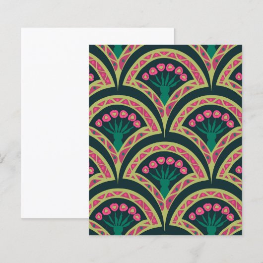 shell shaped green pattern (Front/Back)
