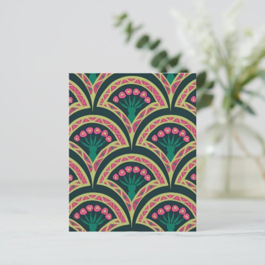 shell shaped green pattern (Standing Front)