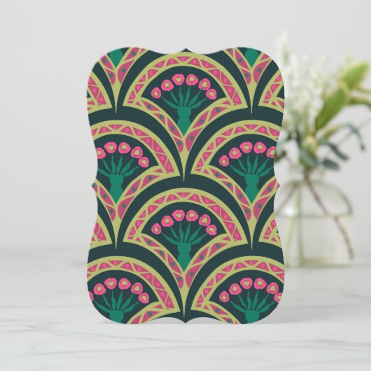 shell shaped green pattern (Standing Front)