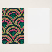 shell shaped green pattern (Front & Back)