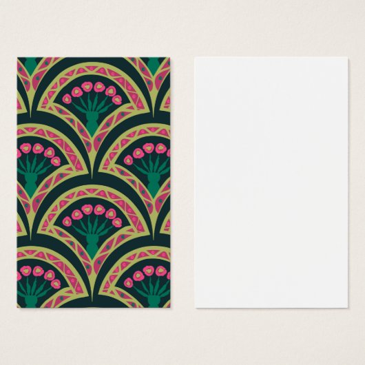 shell shaped green pattern (Front & Back)
