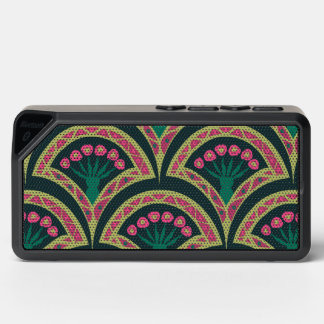 shell shaped green pattern bluetooth speaker
