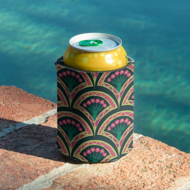 shell shaped green pattern can cooler (In Situ Pool)